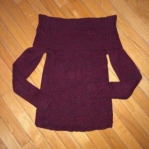 Off the shoulder sweater